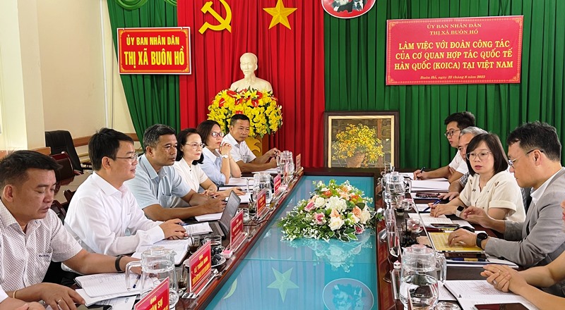 Thị xã Buôn Hồ đề xuất Hàn Quốc hỗ trợ làm dự án xử lý nước thải hơn 200 tỉ đồng