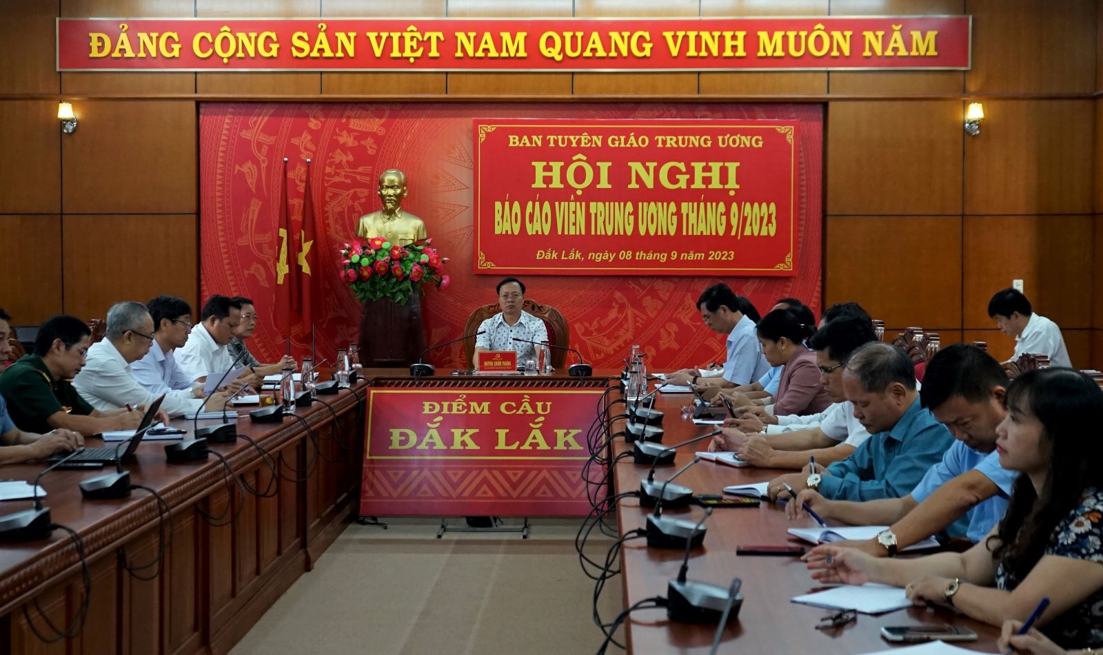 Hội nghị trực tuyến báo cáo viên Trung ương tháng 9/2023