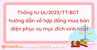 Triển khai Thông tư số 16/2023/TT-BCT ngày 31/8/2023 của Bộ Công Thương
