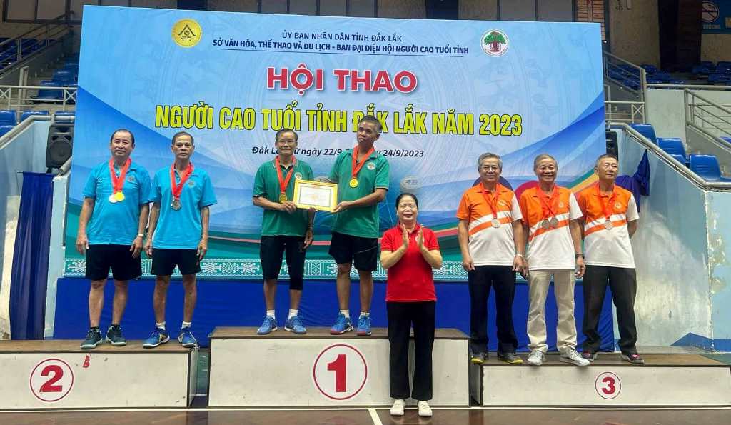 Bế mạc Hội thao người cao tuổi tỉnh Đắk Lắk năm 2023