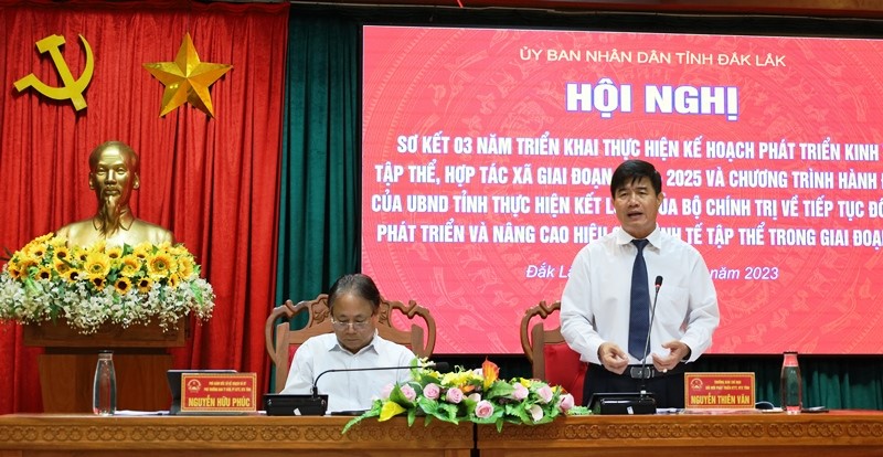 Dak Lak reviews 3 years of collective economic development and cooperative activities for the 2021-2025 period