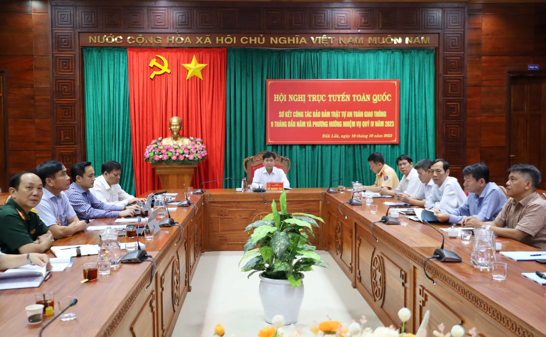 Triển khai công tác bảo đảm trật tự, an toàn giao thông quý IV năm 2023