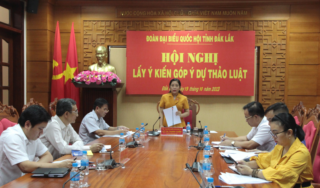 Đoàn Đại biểu Quốc hội tỉnh lấy ý kiến góp ý 3 dự thảo luật