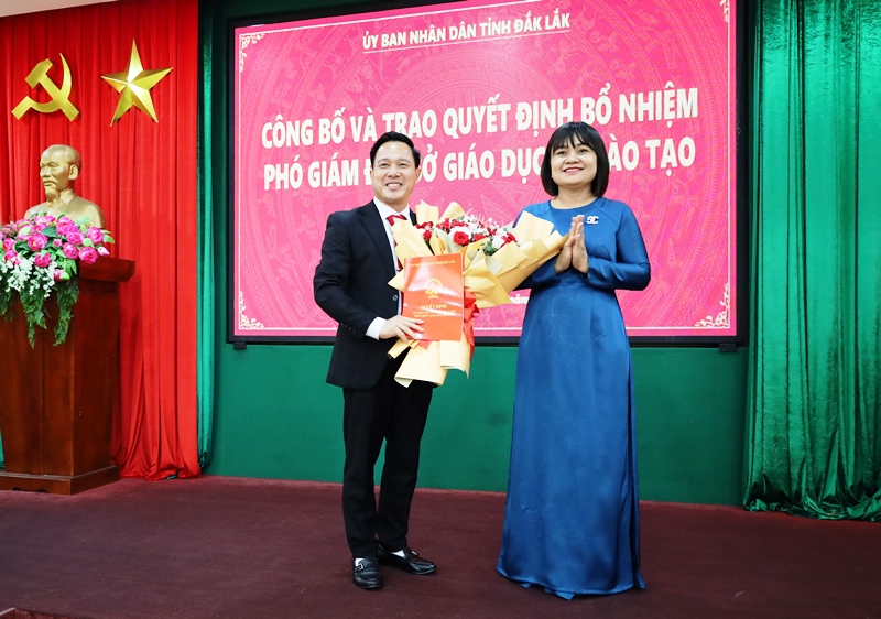 Ông Lưu Tiến Quang được bổ nhiệm giữ chức Phó Giám đốc Sở Giáo dục và Đào tạo