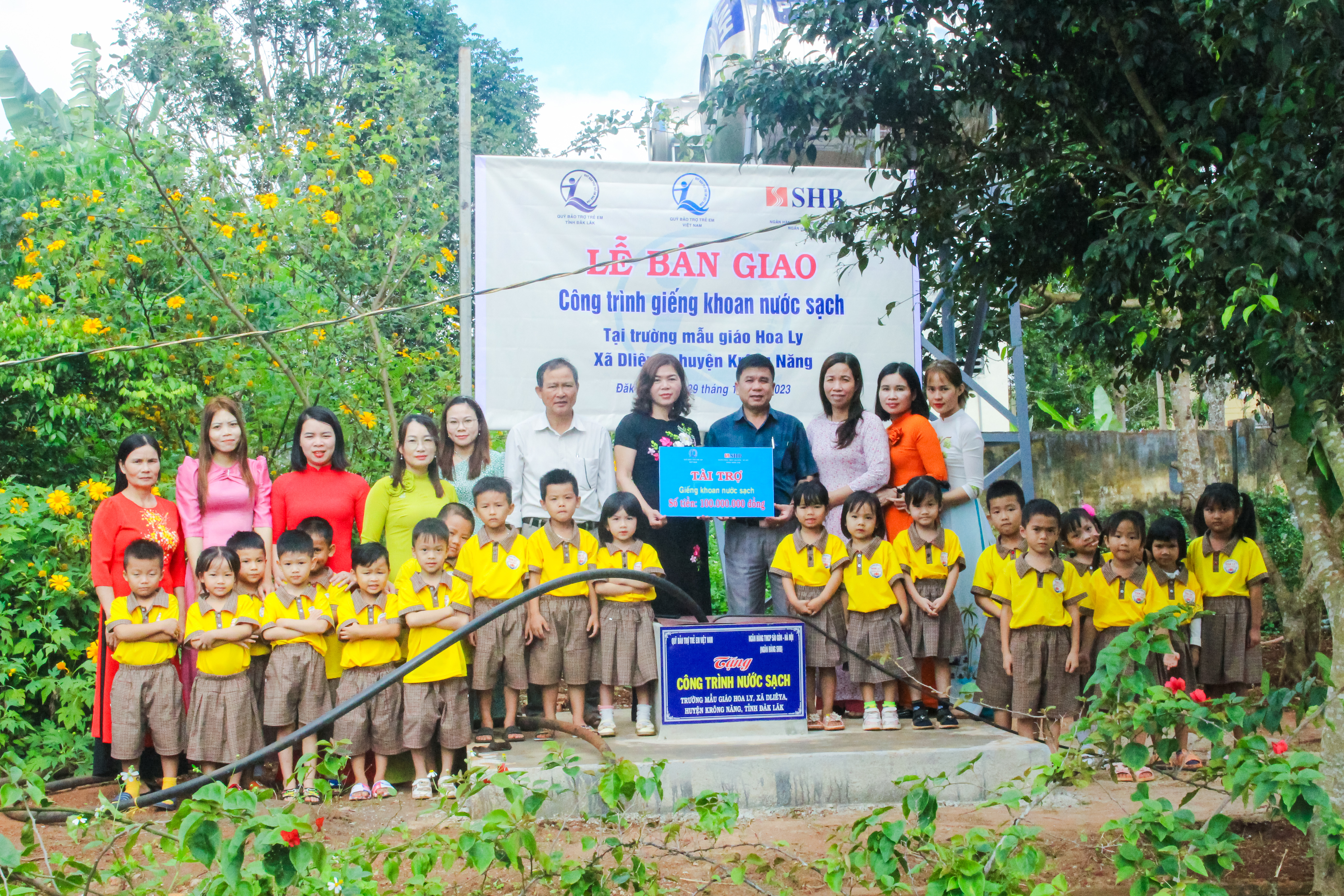 Handover of Clean Water Well for Remote School in Krong Nang District