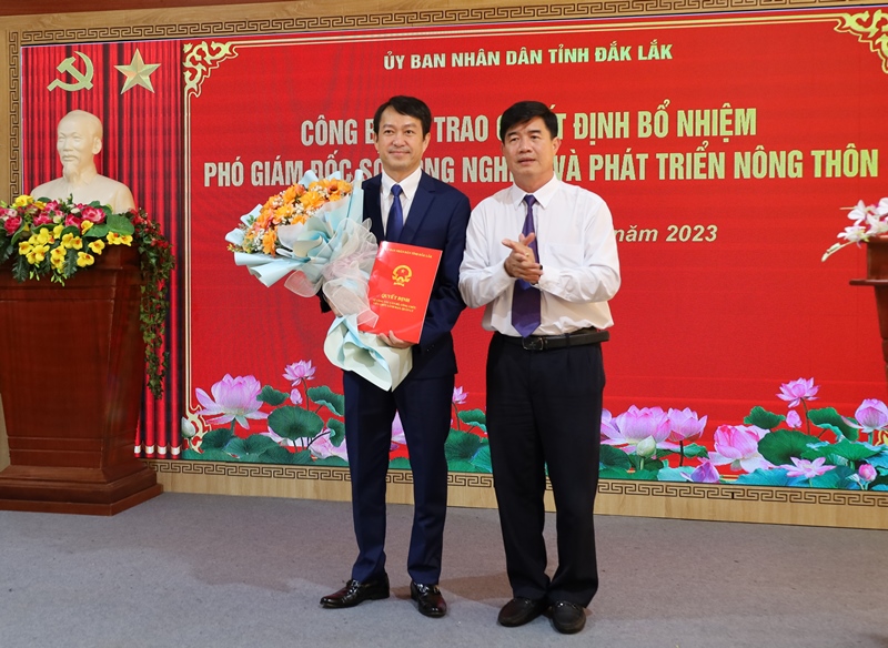 Ông Nguyễn Minh Chí giữ chức vụ Phó Giám đốc Sở Nông nghiệp và Phát triển nông thôn