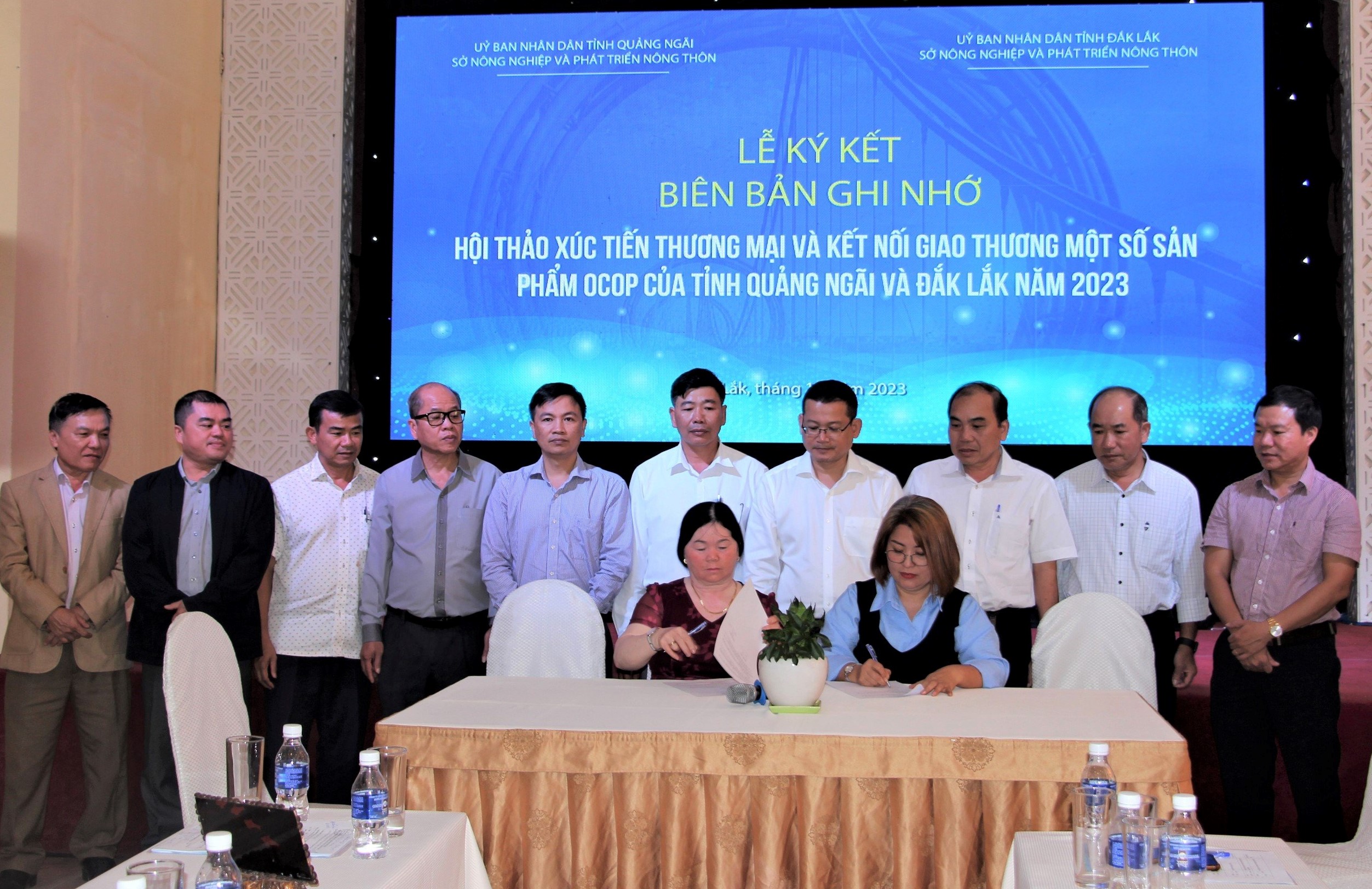 Đắk Lắk và Quảng Ngãi tiến hành xúc tiến thương mại và kết nối giao thương một số sản phẩm OCOP