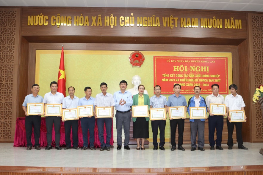 Krong Ana District Implements the Agricultural Production Plan for Spring 2023-2024