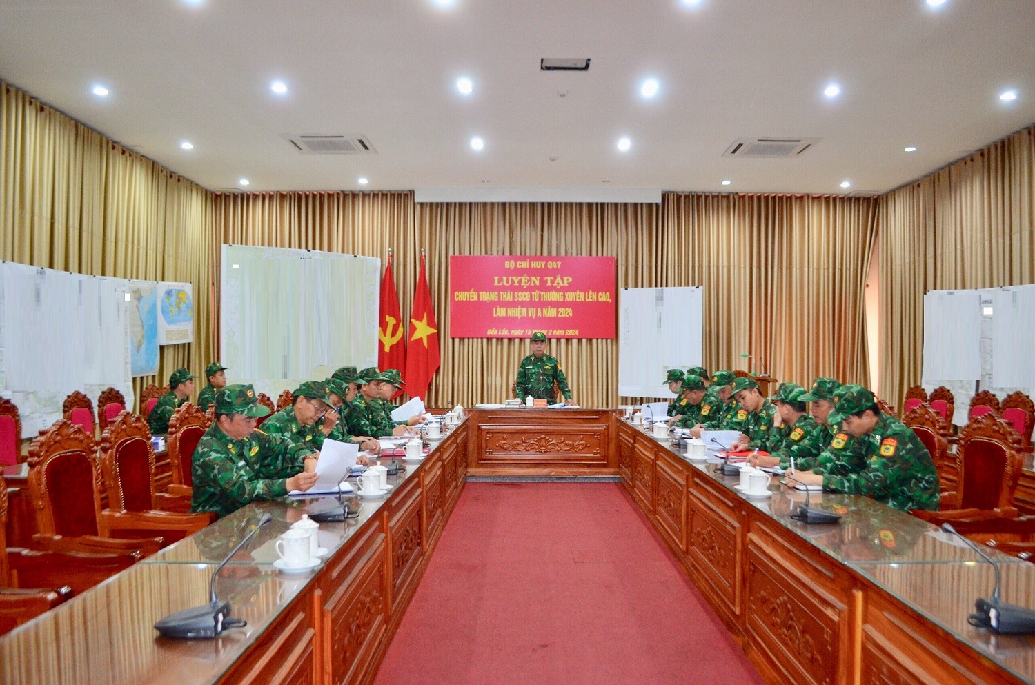 Bộ Chỉ huy Bộ đội Biên phòng Đắk Lắk luyện tập chuyển trạng thái sẵn sàng chiến đấu