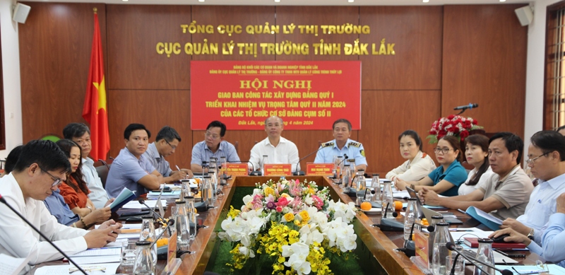 Cụm II, Đảng bộ Khối các cơ quan và Doanh nghiệp tỉnh giao ban công tác xây dựng Đảng quý I năm 2024