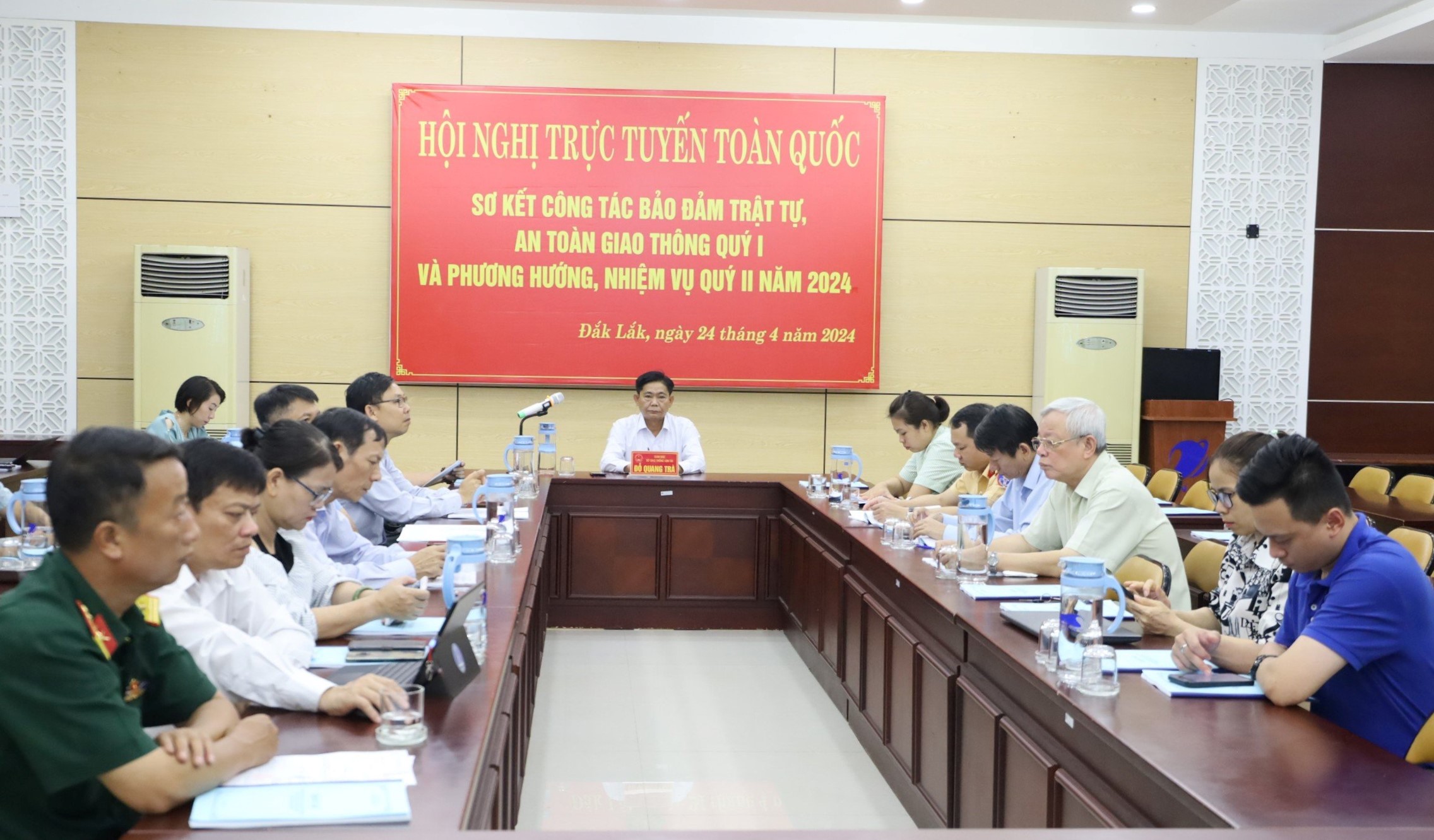 Sơ kết công tác bảo đảm trật tự, an toàn giao thông quý I năm 2024