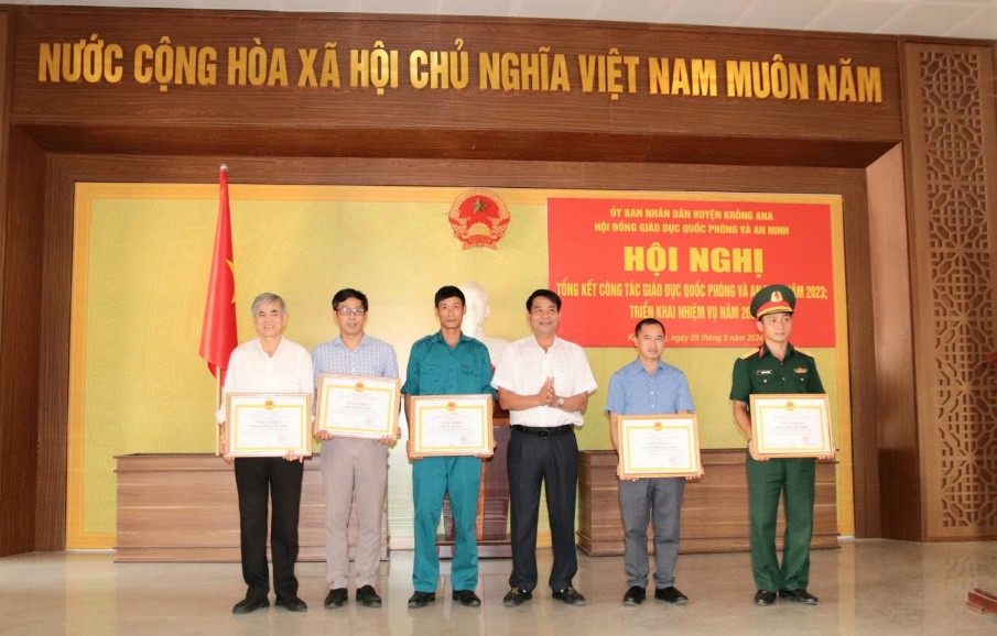 Krong Ana District Implements National Defense and Security Education Work in 2024