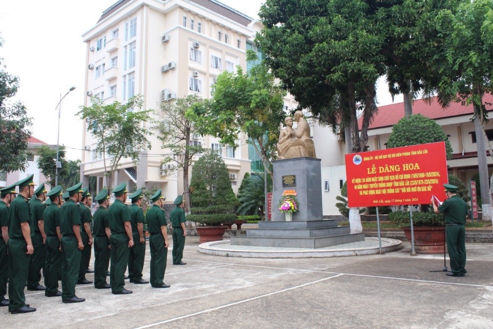 Dak Lak Border Guard organizes various activities to commemorate President Ho Chi Minh's Birthday