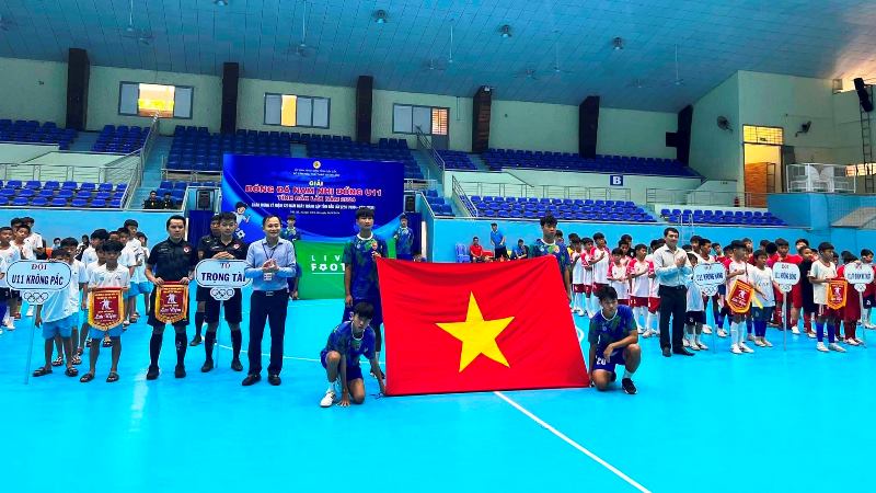 8 đội bóng tham Giải bóng đá nhi đồng U11 tỉnh Đắk Lắk năm 2024