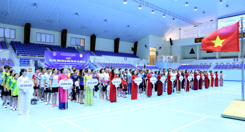 Khai mạc Giải Cầu lông, Bóng bàn gia đình tỉnh Đắk Lắk năm 2024