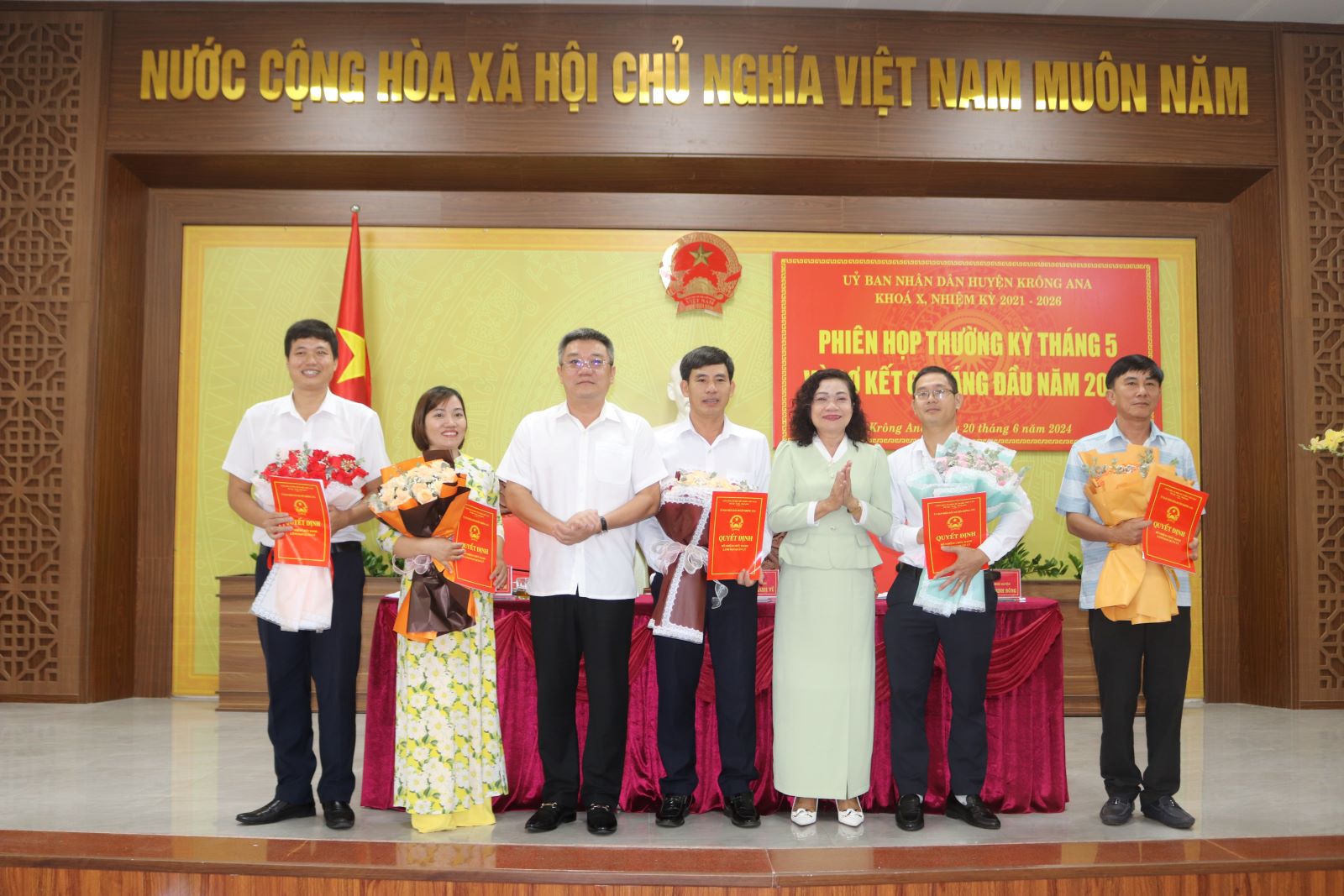 Implementation of Tasks for the Latter Six Months of 2024 by Krong Ana District People's Committee