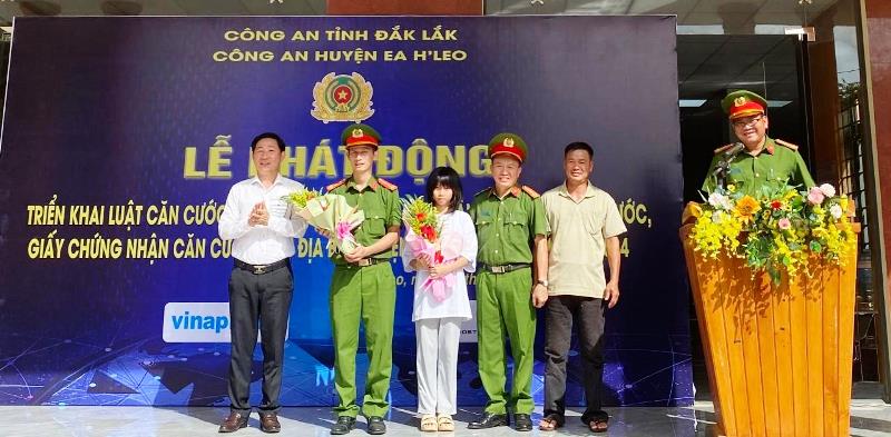 Công an huyện Ea H'Leo phát động triển khai Luật Căn cước năm 2023