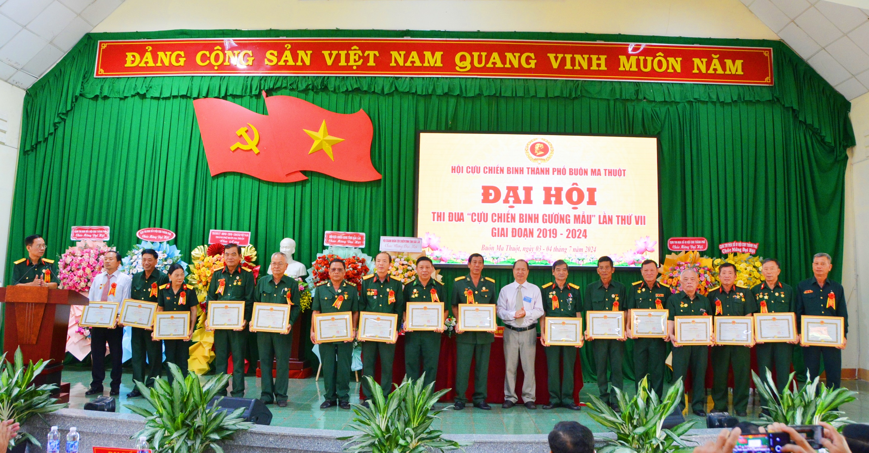Đại hội thi đua “Cựu chiến binh gương mẫu” TP. Buôn Ma Thuột lần thứ VII, giai đoạn 2019 – 2024
