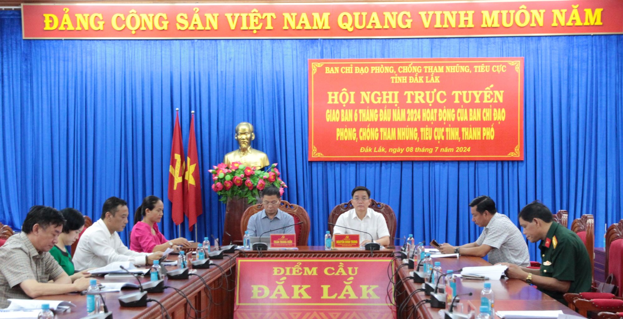 Giao ban Ban Chỉ đạo phòng, chống tham nhũng, tiêu cực các tỉnh, thành phố