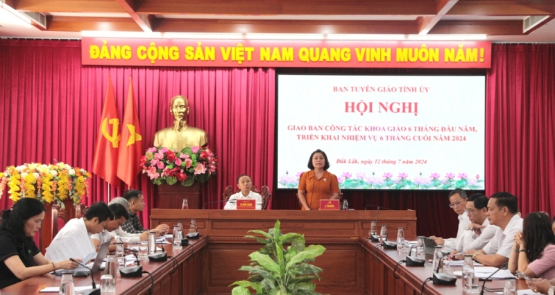 Giao ban công tác khoa giáo 6 tháng đầu năm 2024