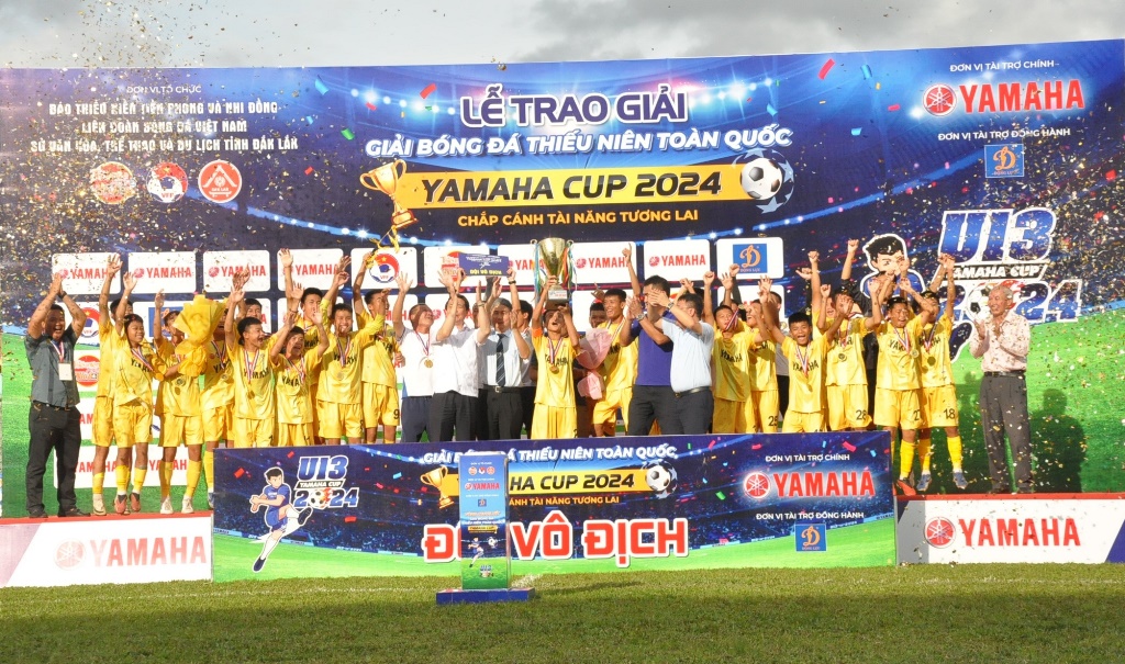U13 Sông Lam Nghệ An bảo vệ thành công ngôi vô địch Giải bóng đá thiếu niên toàn quốc