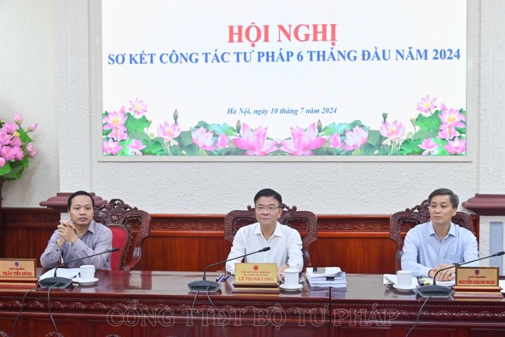 The online conference to review the judicial work in the first 6 months of 2024 was organized by the Ministry of Justice.