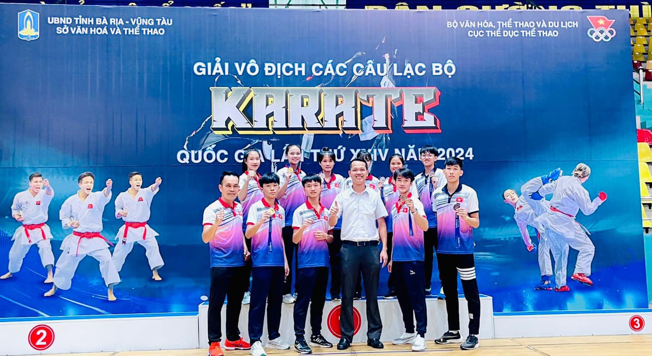 Đắk Lắk đoạt 7 huy chương các loại tại Giải vô địch các Câu lạc bộ Karate quốc gia năm 2024