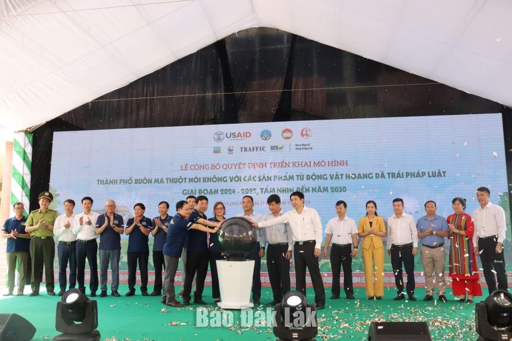 Ra mắt mô hình “Thành phố Buôn Ma Thuột nói không với các sản phẩm từ động vật hoang dã trái pháp luật”