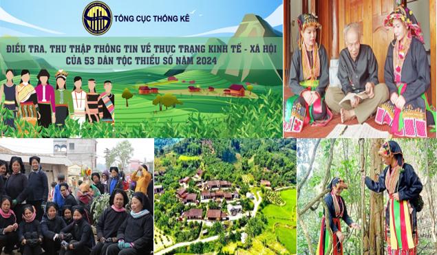 Phối hợp thực hiện cuộc Điều tra, thu thập thông tin về thực trạng kinh tế - xã hội của 53 dân tộc thiểu số năm 2024