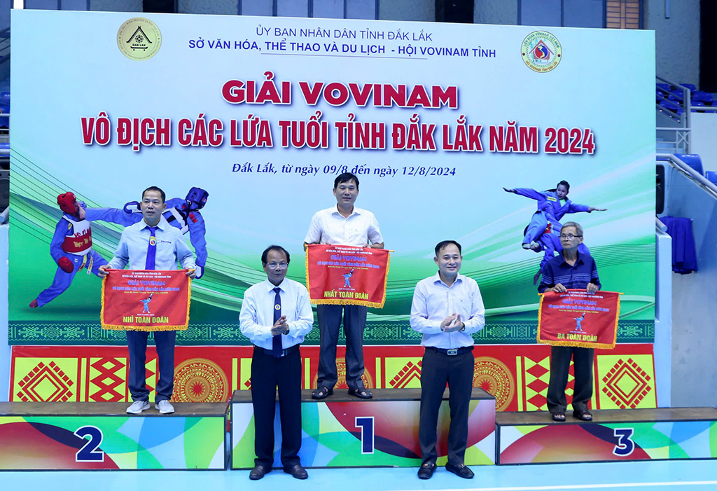 Thành phố Buôn Ma Thuột xếp thứ Nhất toàn đoàn Giải vovinam vô địch các lứa tuổi tỉnh năm 2024