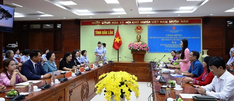 The Provincial People's Committee works with the Korean Women Entrepreneurs Association in North Gyeonggi province