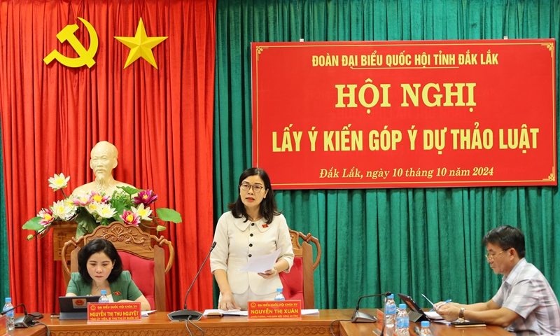 Đoàn đại biểu Quốc hội tỉnh góp ý đối với dự thảo Luật