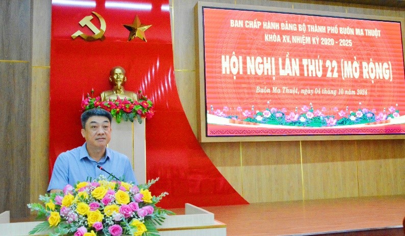 The 22nd expanded conference of the Party Executive Committee of Buon Ma Thuot City.