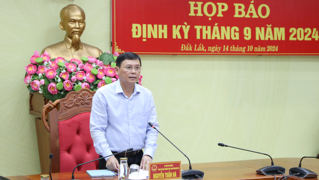 UBND tỉnh họp báo định kỳ tháng 9 năm 2024