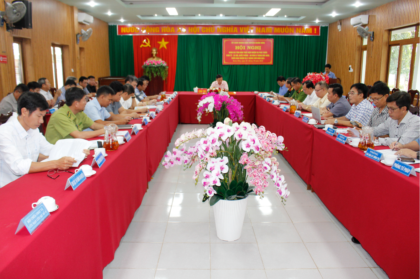 Huyện Buôn Đôn sơ kết tình hình thực hiện nhiệm vụ phát triển kinh tế - xã hội 9 tháng năm 2024