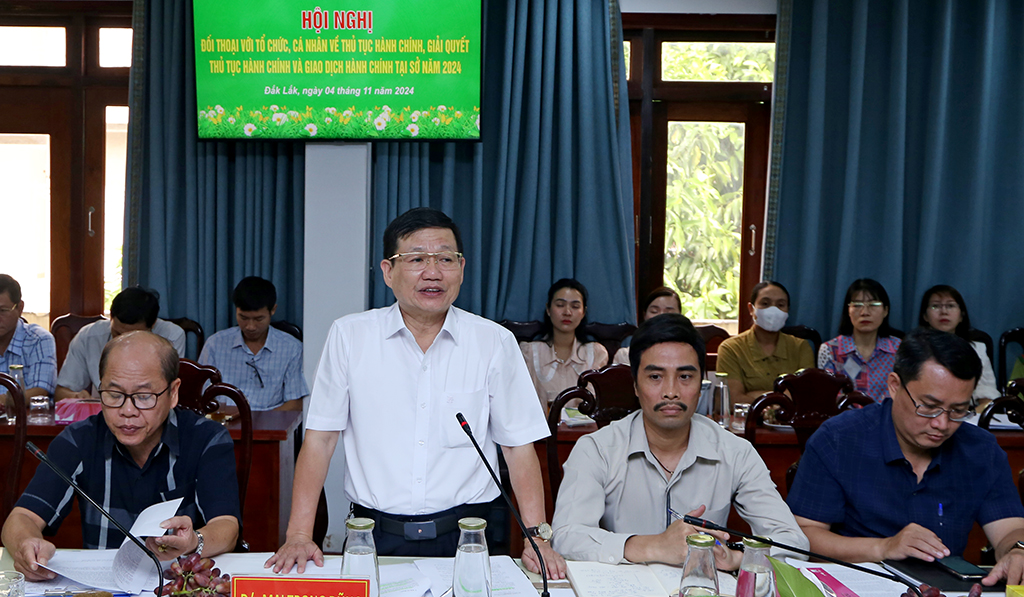 Sở Nông nghiệp và Phát triển nông thôn đối thoại với tổ chức, cá nhân về thủ tục hành chính, giải quyết thủ tục hành chính năm 2024