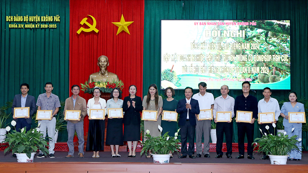 Huyện Krông Pắc tổng kết niên vụ sầu riêng năm 2024