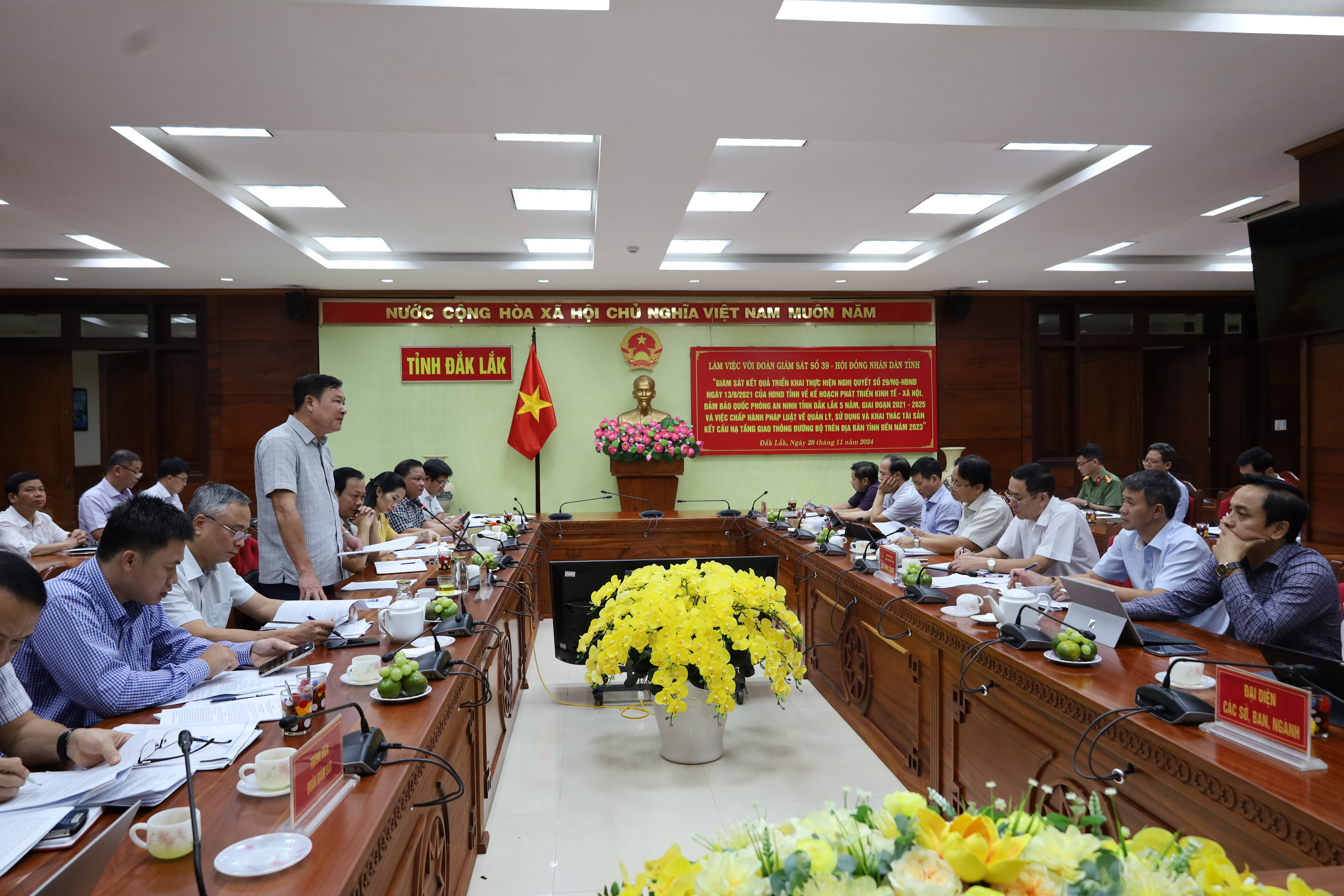 Giám sát kết quả thực hiện kế hoạch phát triển kinh tế - xã hội, đảm bảo quốc phòng, an ninh của tỉnh giai đoạn 2021 -2025