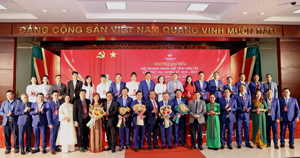 Đại hội Hội doanh nhân trẻ tỉnh Đắk Lắk khóa VIII, nhiệm kỳ 2024 – 2027