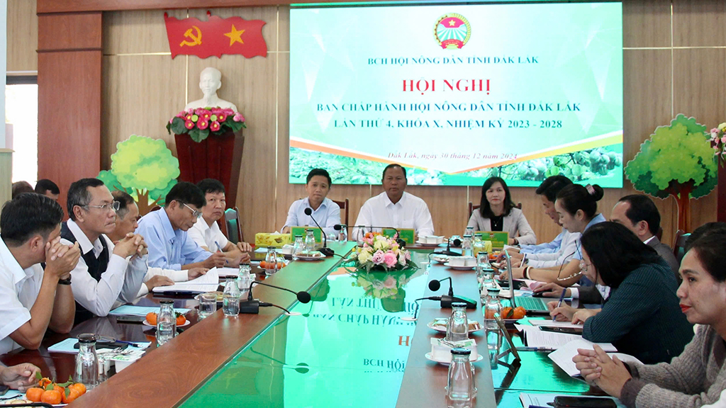 Hội Nông dân tỉnh tổ chức Hội nghị Ban Chấp hành lần thứ 4, khoá X, nhiệm kỳ 2023 – 2028