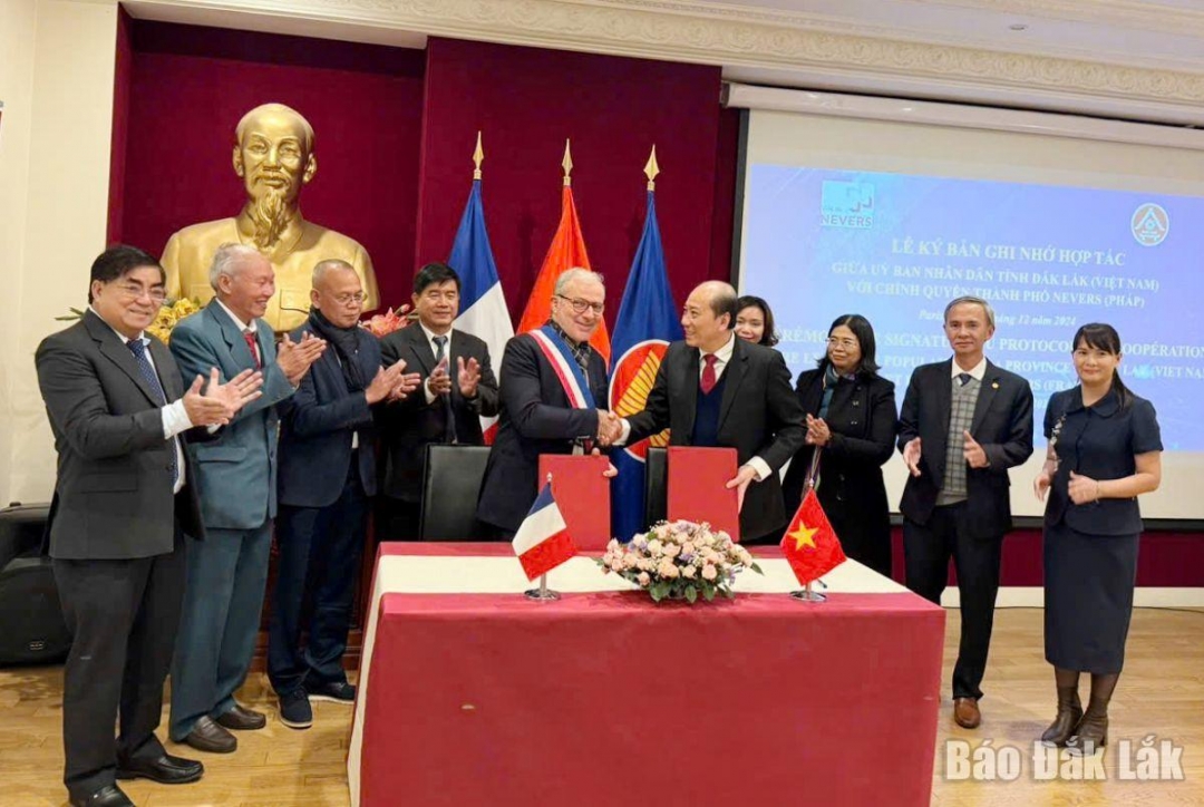 Triển khai thực hiện Bản ghi nhớ hợp tác giữa UBND tỉnh Đắk Lắk và Chính quyền thành phố Nevers (Pháp)