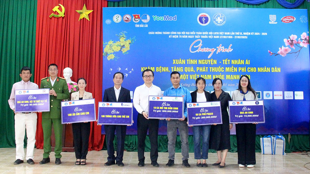 Chương trình “Xuân tình nguyện - Tết nhân ái” tại xã Chứ Kbô, huyện Krông Búk