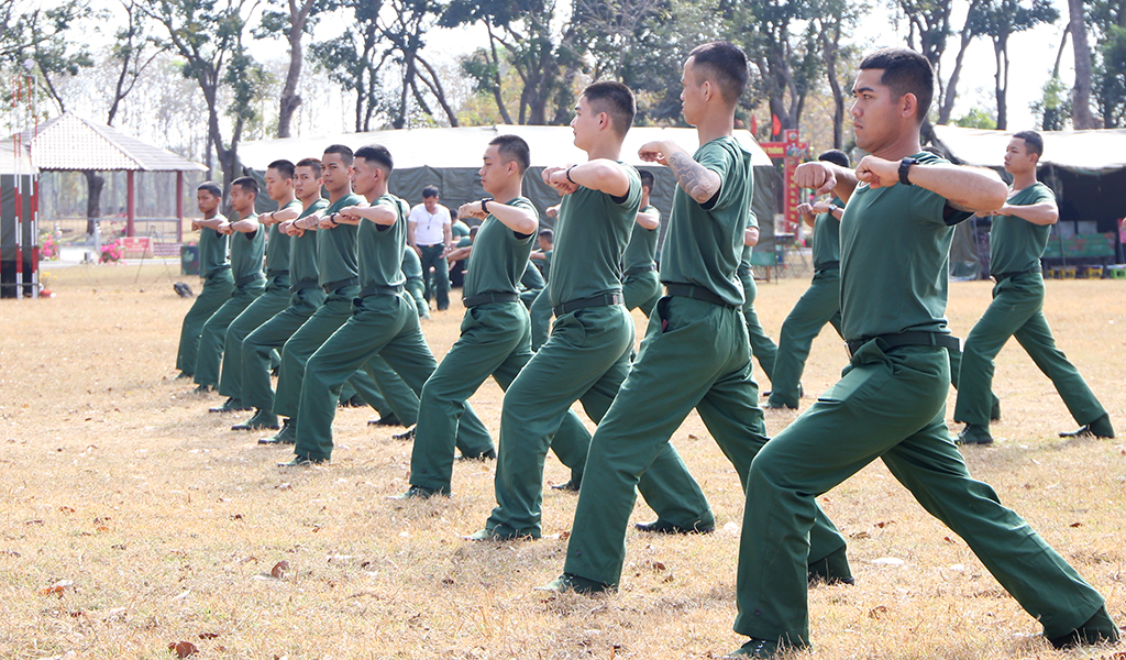 (Ảnh) Những chiến sĩ mới ở Tiểu đoàn 303