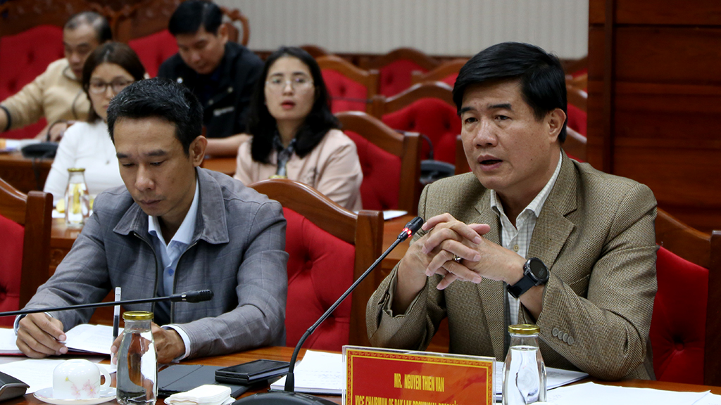 UBND tỉnh tiếp và làm việc với Đoàn công tác của các tổ chức phi chính phủ Canada