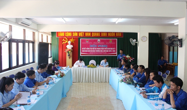 Hội nghị sơ kết công tác Đội, phong trào thiếu nhi tỉnh Đắk Lắk học kỳ I và giao ban cán bộ Đoàn trường học, năm học 2015-2016