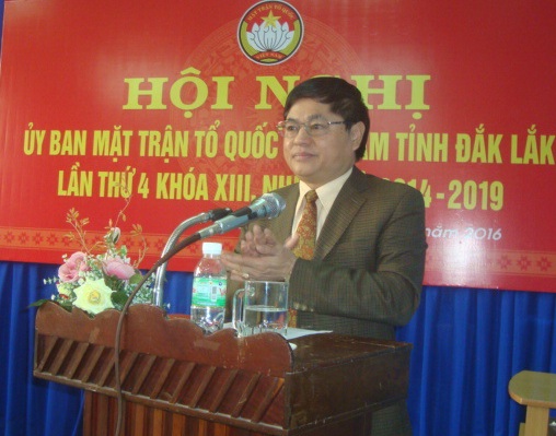Hội nghị Ủy ban Mặt trận Tổ quốc Việt Nam tỉnh lần thứ 4 khóa XIII, nhiệm kỳ 2014 - 2019.