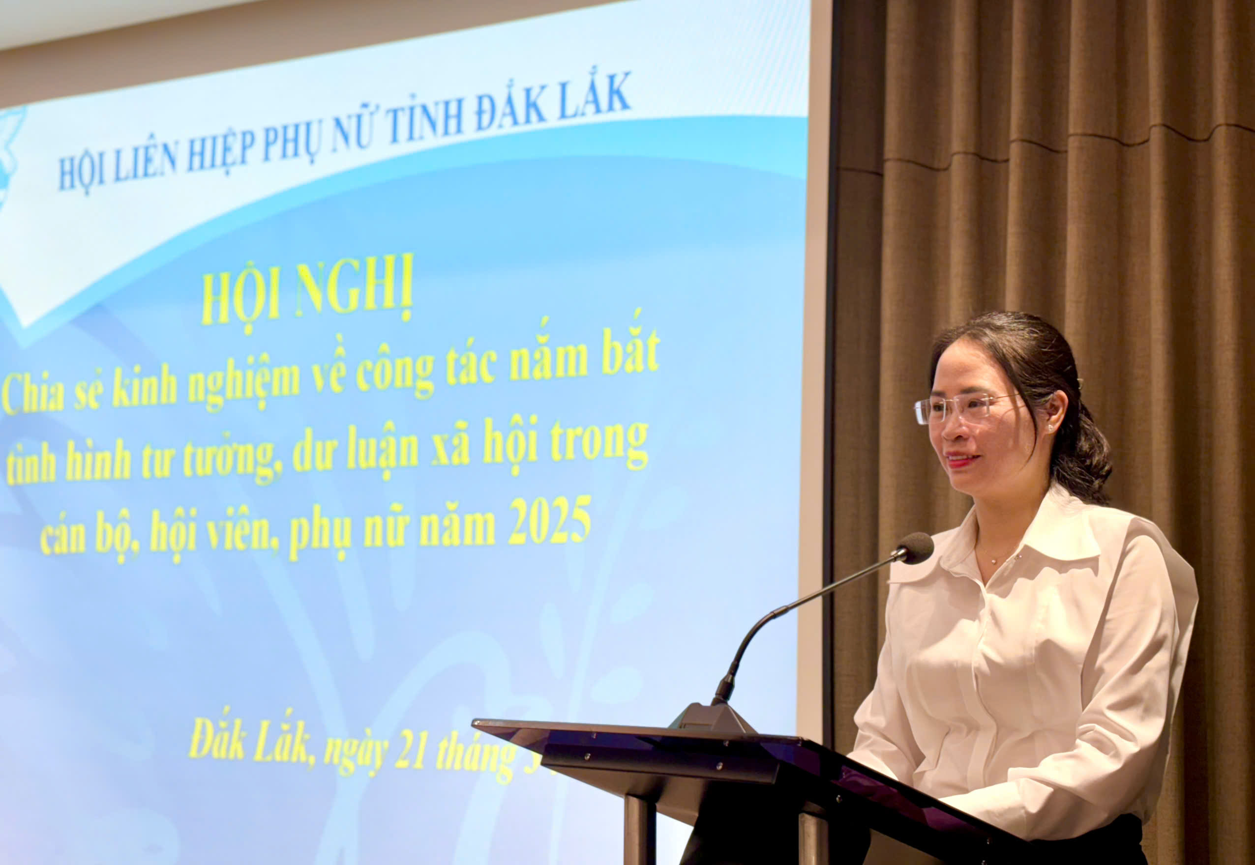 Chủ động nắm bắt tình hình tư tưởng, dư luận xã hội trong cán bộ, hội viên phụ nữ