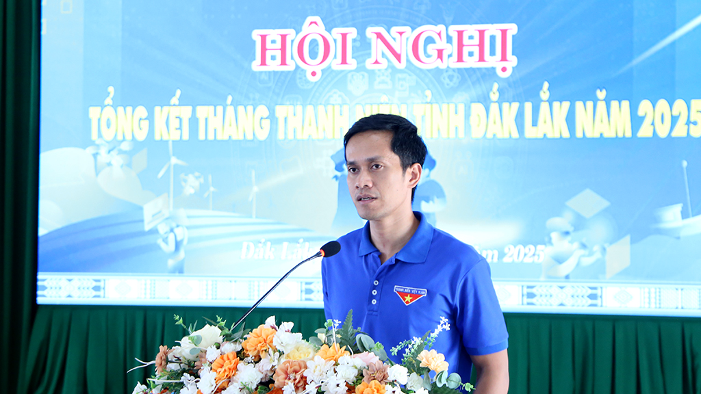 Tổng kết tháng Thanh niên năm 2025 với chủ đề “Tuổi trẻ Đắk Lắk tự hào, vững tin theo Đảng”