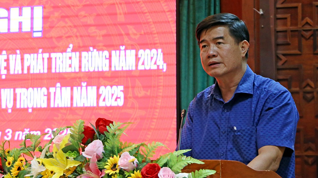 The Conference on the Summary of Forestry Management, Protection, and Development for the Year 2024, Q1 of 2025, and the Implementation of Key Tasks for 2025.