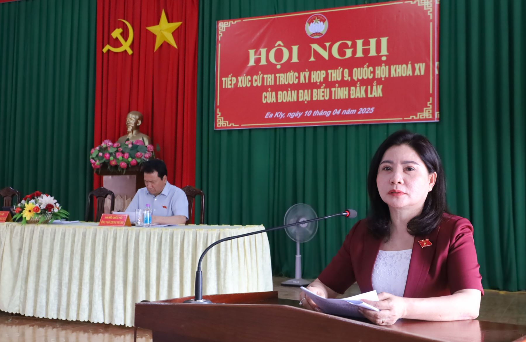 Đoàn Đại biểu Quốc hội tỉnh Đắk Lắk tiếp xúc cử tri huyện Krông Pắc